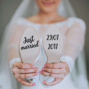 Hochzeit Autoaufkleber Weiß: Just Married ❤️