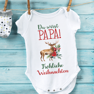 Baby Body "Du wirst Papa" Weihnachten