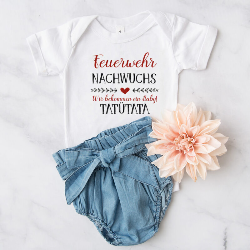 Baby Body "Feuerwehr Nachwuchs - Wir bekommen ein Baby" – Bild 3