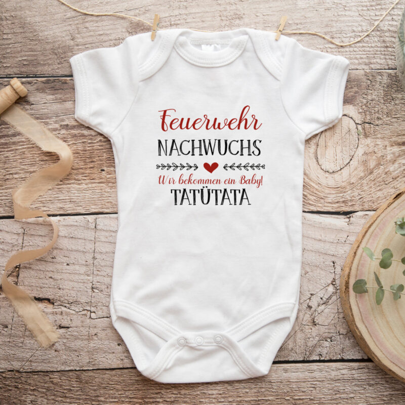 Baby Body "Feuerwehr Nachwuchs - Wir bekommen ein Baby" – Bild 4
