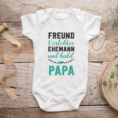 Baby Body "Bald Papa" türkis
