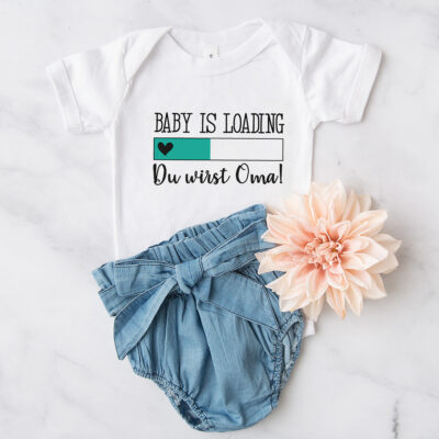 Baby Body "Du wirst Oma" türkis