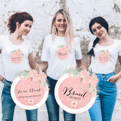 10 Bügelbilder für den JGA Sparpaket