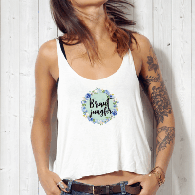 Bügelbild 14x14 cm Brautjungfer