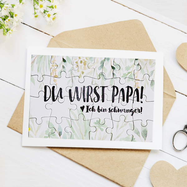 Puzzle "Du wirst Papa"