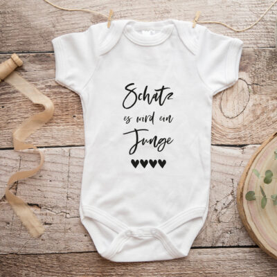 Baby Body "Schatz, es wird ein Junge"