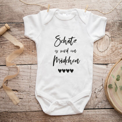 Baby Body "Schatz, es wird ein Mädchen"
