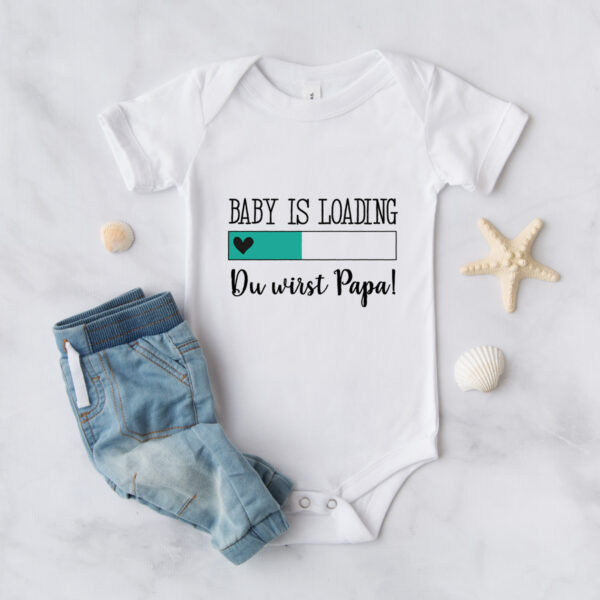 Baby Body "Du wirst Papa" türkis – Bild 3