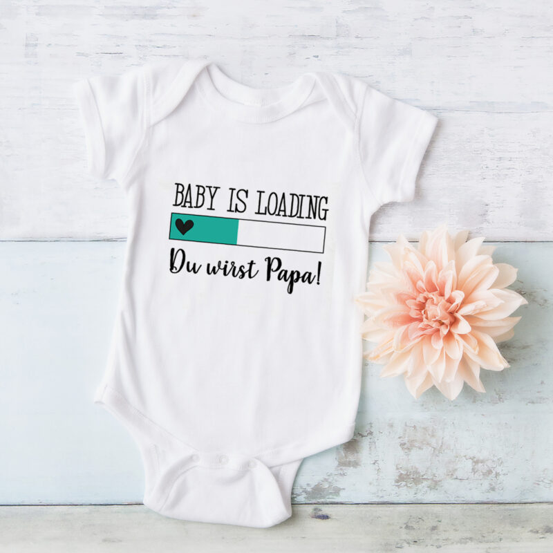 Baby Body "Du wirst Papa" türkis – Bild 2