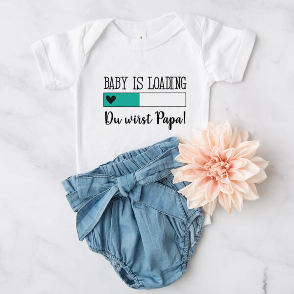Baby Body "Du wirst Papa" türkis – Bild 5