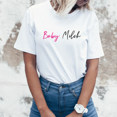 Damen T-Shirt "Baby Milch" aus 100% Baumwolle