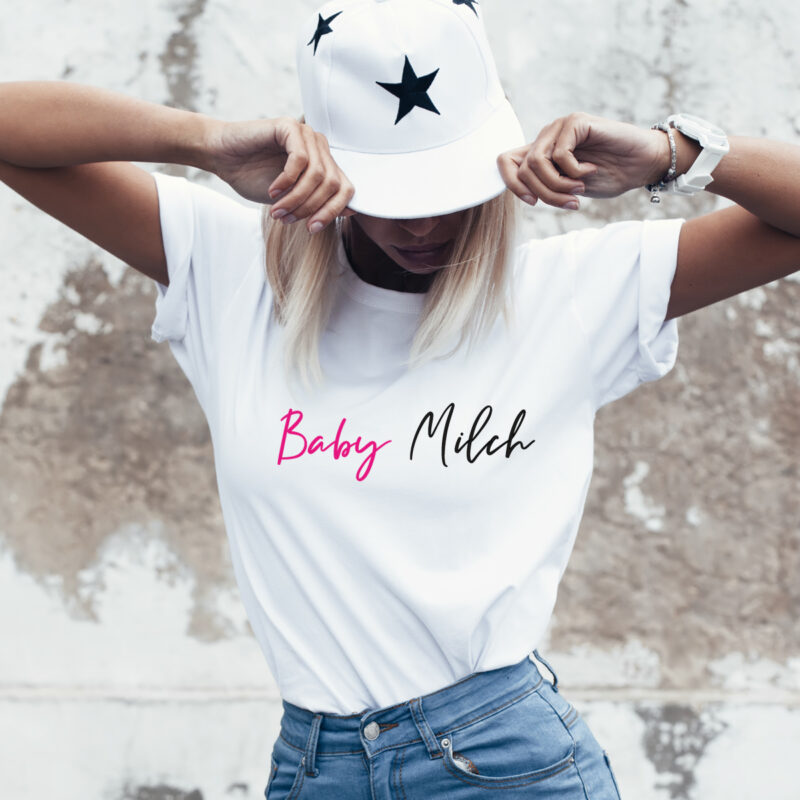 Damen T-Shirt "Baby Milch" aus 100% Baumwolle – Bild 3