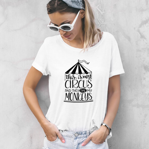 Damen T-Shirt "This is my Circus" aus 100% Baumwolle – Bild 3