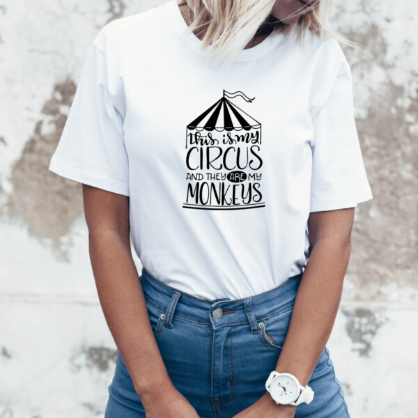 Damen T-Shirt "This is my Circus" aus 100% Baumwolle – Bild 2