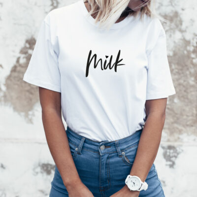Damen T-Shirt "Milk" aus 100% Baumwolle