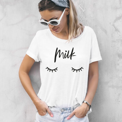 Damen T-Shirt "Milk" aus 100% Baumwolle