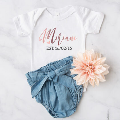 Baby Body Name und Geburtsdatum
