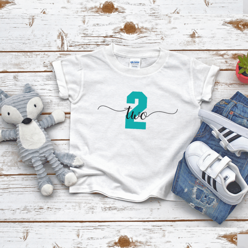 Kinder T-Shirt "Zahl" aus 100% Baumwolle – Bild 4