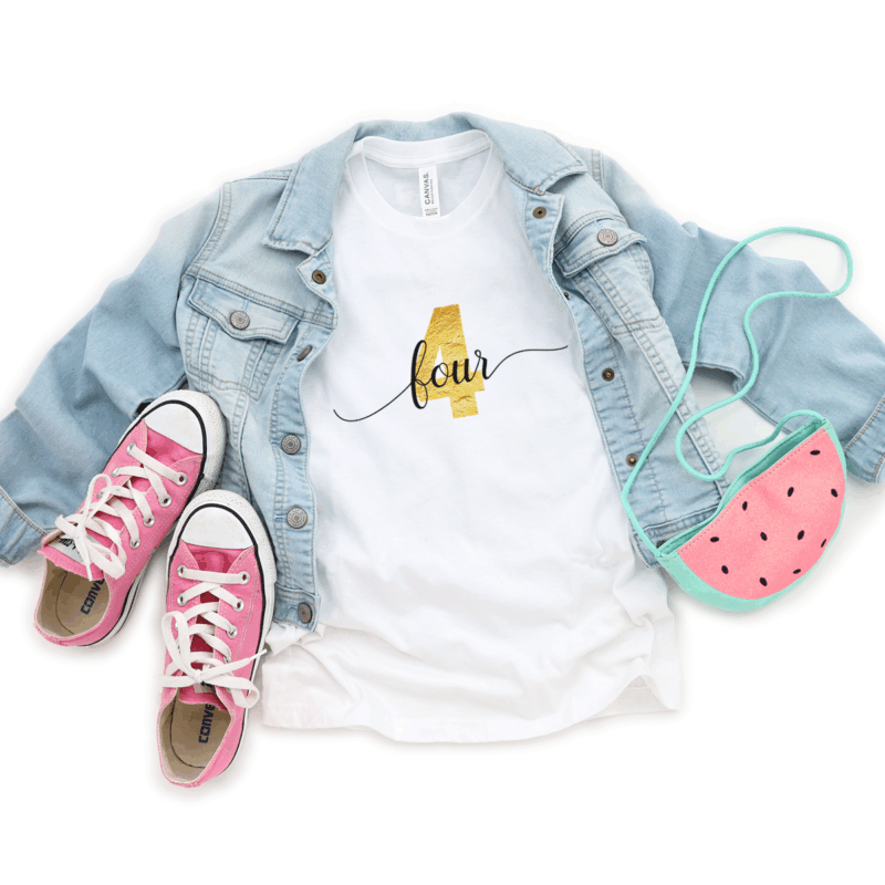 Kinder T-Shirt "Zahl" aus 100% Baumwolle – Bild 3