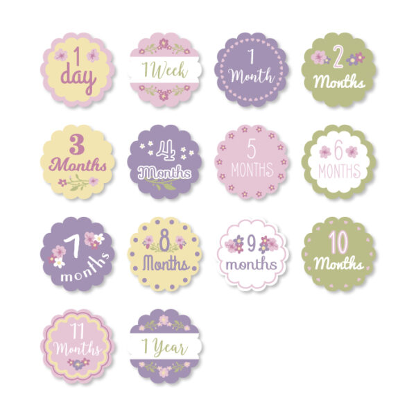 Baby's First Year Swaddle-Blanket & Karten Set - Isn't She Lovely – Bild 2