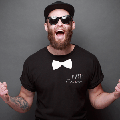 JGA, JGA Mann, JGA Männer, JGA Herren, Junggesellenabschied, Junggesellinnenabschied, JGA Outfit, Kostüm, Verkleidung, JGA Deko, Party Crew, Team Bräutigam, Bräutigam, Trauzeuge