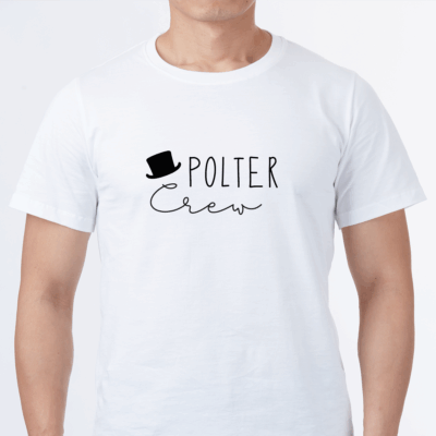 JGA T-Shirts "Polter Crew" + "Bräutigam" aus 100% Baumwolle