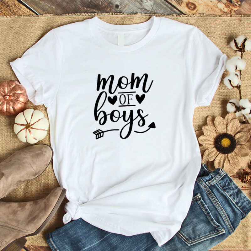 Damen T-Shirt "Mom of Boys" aus 100% Baumwolle – Bild 2