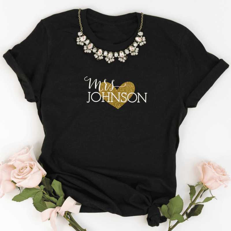 JGA Shirts "Mrs" mit Herz – Bild 9