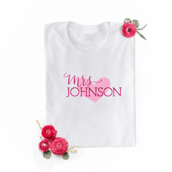 JGA Shirts "Mrs" mit Herz – Bild 2
