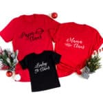 Familien T-Shirts Family Claus für Weihnachten