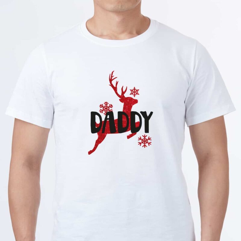 personalisierte Familien T-Shirts für Weihnachten mit Hirsch – Bild 3