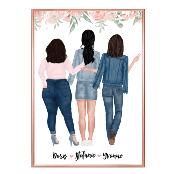 personalisiertes Poster für beste Freundinnen oder die Schwester – Bild 2