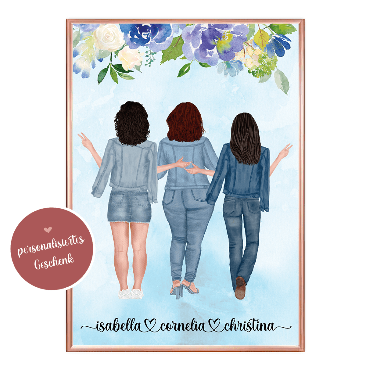 Poster personalisiert, Poster Freundschaft, Poster Freundinnen, Geschenk Freundschaft, Geschenk Freundschaft personalisiert, Freundinnen personalisiert, Geschenk personalisiert, Poster personalisiert