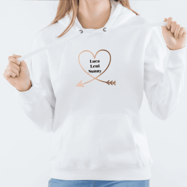 personalisierter Damen Hoodie "Mom" PFEIL aus 100% Baumwolle – Bild 5