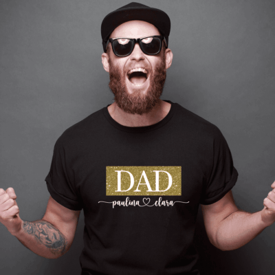 personalisierte T-Shirts Dad + Mom im Setpreis – Bild 6