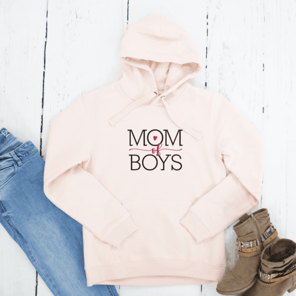 Damen Hoodie "Mom of Boys" aus 100% Baumwolle – Bild 6