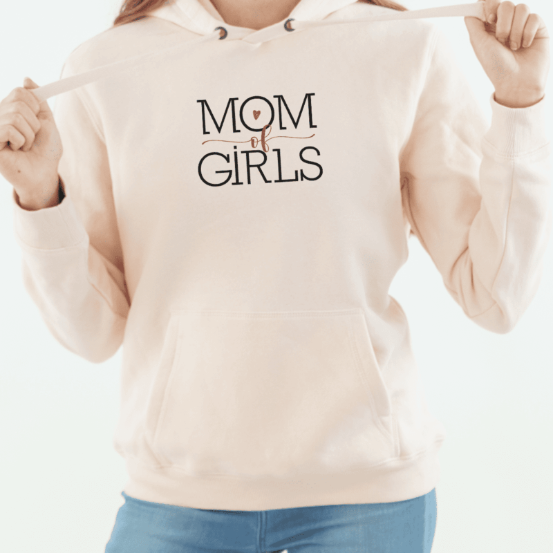 Damen Hoodie "Mom of Girls" aus 100% Baumwolle – Bild 2