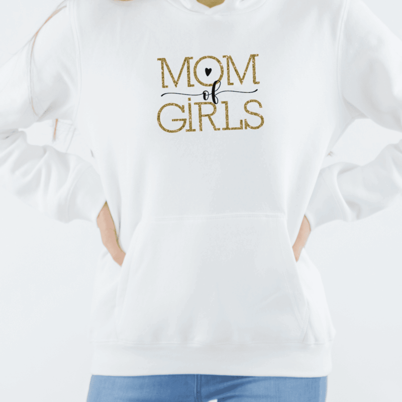 Damen Hoodie "Mom of Girls" aus 100% Baumwolle – Bild 5