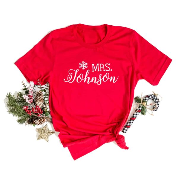 Paar T-Shirts Mr&Mrs für Weihnachten – Bild 5
