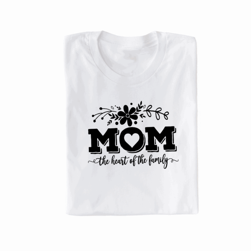 Damen T-Shirt "Mom - The Heart of the Family" – Bild 4