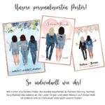 personalisiertes Poster für Freundinnen und Schwestern