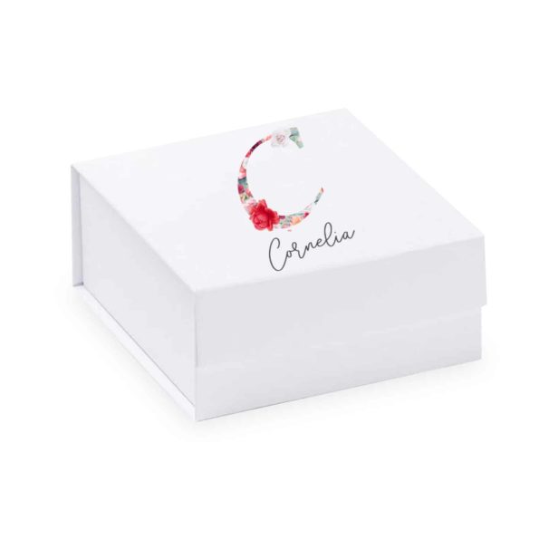 Geschenkbox personalisiert mit Name und Buchstabe