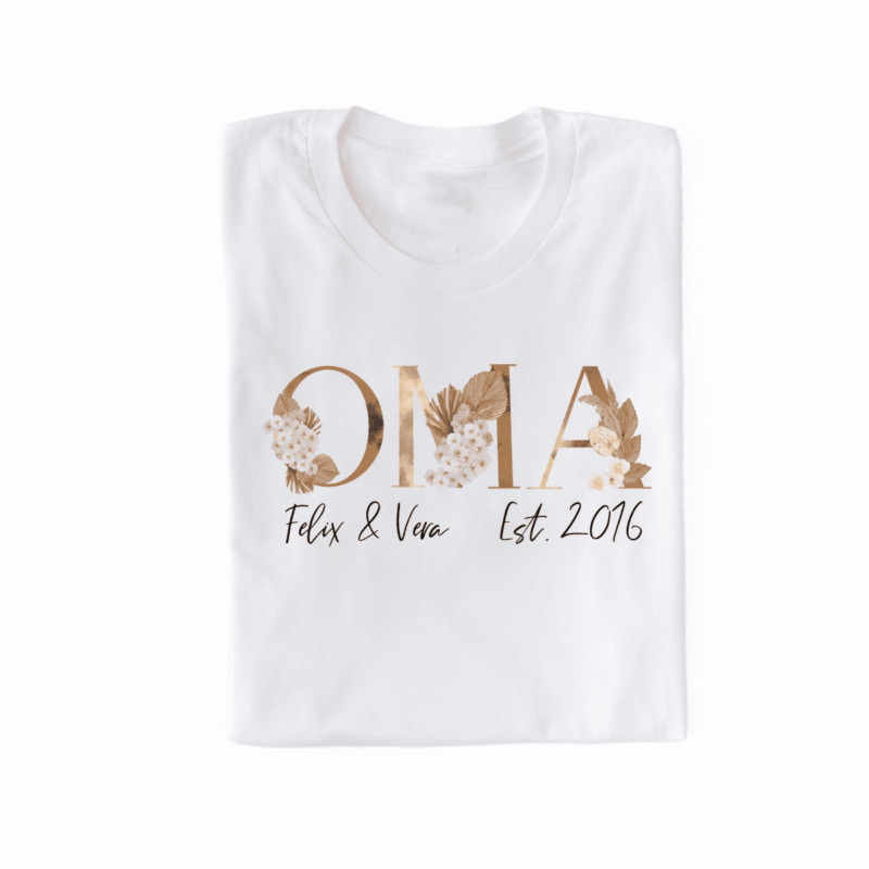 Personalisiertes Damen T-Shirt "Oma" ROSE aus 100% Baumwolle – Bild 3