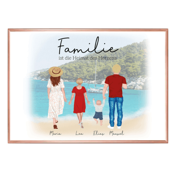 personalisiertes Poster für Familie mit Namen und/oder Spruch – Bild 9