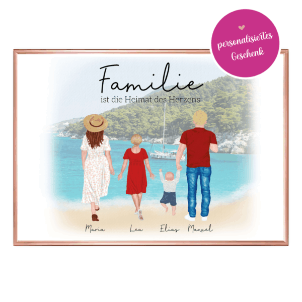 personalisiertes Poster für Familie mit Namen und/oder Spruch