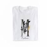 personalisiertes T-Shirt mit Name und Initiale BlackWonder