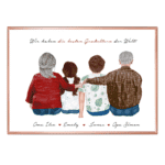 personalisiertes Poster für Großeltern, Oma und Opa