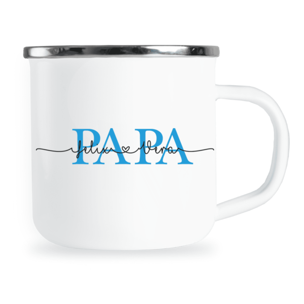 personalisierte Emaille-Tasse, Papa Geschenk personalisiert, Papa Tasse personalisiert, Papa Emaille-Tasse personalisiert, Vatertagsgeschenk personalisiert, Papa Geschenk personalisiert, Emaille-Tasse für Papa, Vatertag Geschenk Opa, Vatertag Tasse, Papa Geschenke, Emaille-Tasse Vatertag, Geschenkideen Vatertag