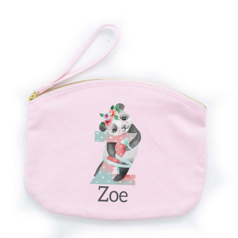 personalisierte Kosmetiktasche mit Name und Initiale Animals für Kinder – Bild 4