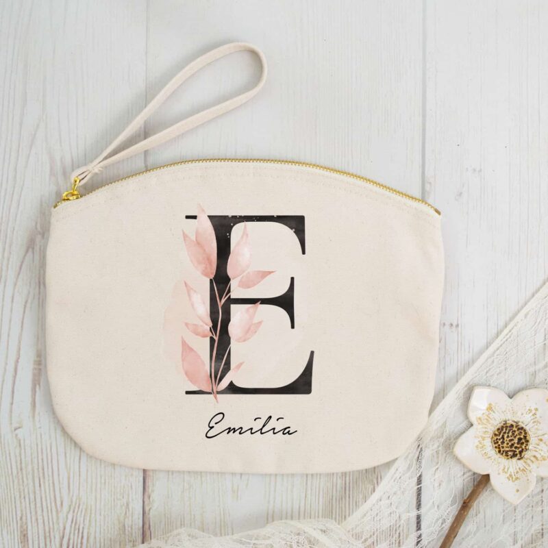 personalisierte Kosmetiktasche mit Name und Initiale Yesterday – Bild 3